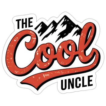 The cool uncle - Sticker - white matte - Front