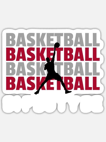 BASKETBALL - Sticker - white matte