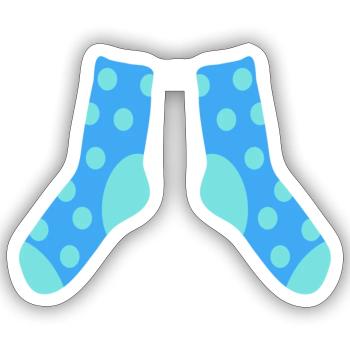 Socks - Sticker - white matte - Front