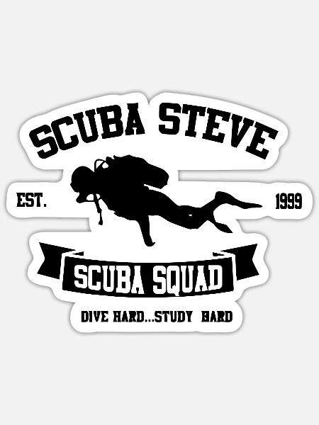 Scuba Steve Scuba Squad - Sticker - white matte