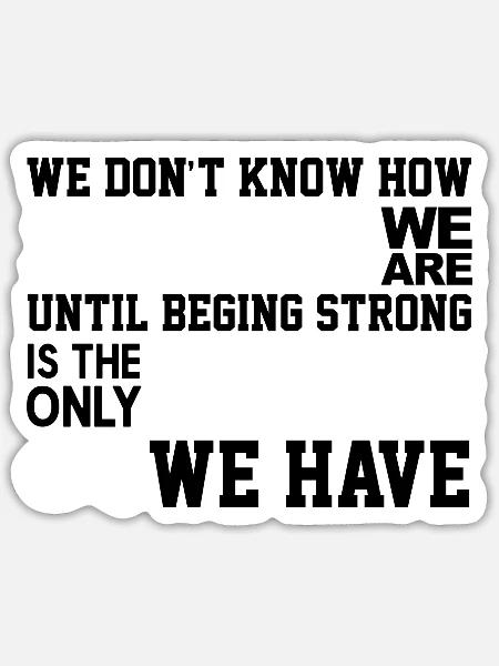 Strong Is The Only Choice Breast Cancer Pink - Sticker - white matte
