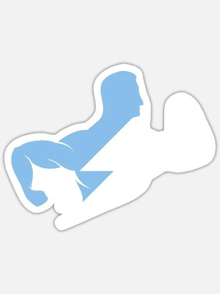 Power & Strength Gym Logo - Sticker - white matte
