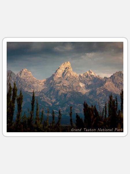 Grand Teton National Park - Sticker - white matte