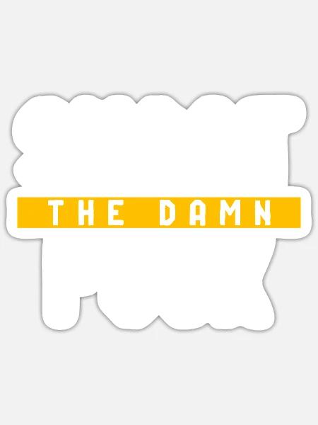 Shoot the Damn Puck - Sticker - white matte