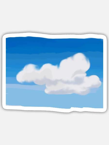 - Sticker - white matte