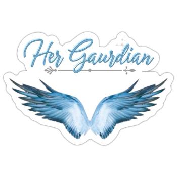 Her Guardian - Sticker - white matte - Front