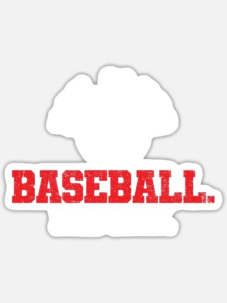 Baseball Baseball Player - Sticker - white matte