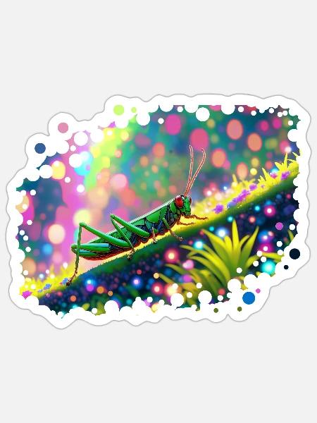 Grasshopper - Sticker - white matte