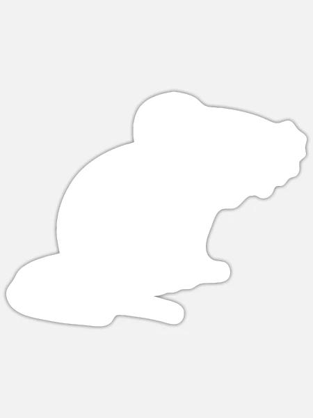  - Sticker - white matte