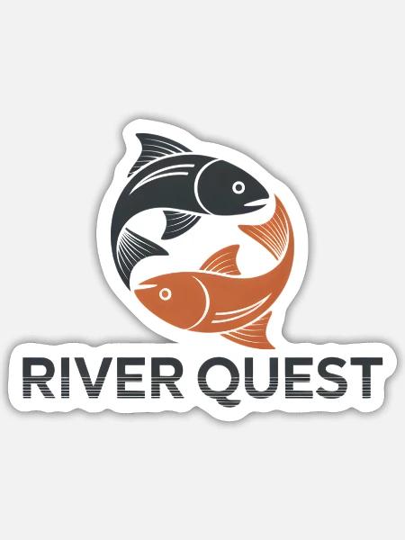Fisherman’s Night Catch Logo - Sticker - white matte