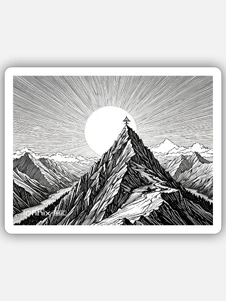  - Sticker - white matte