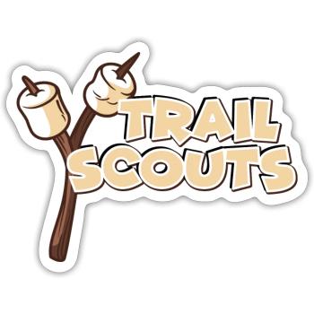 Trail Scouts Mellows - Sticker - white matte - Front