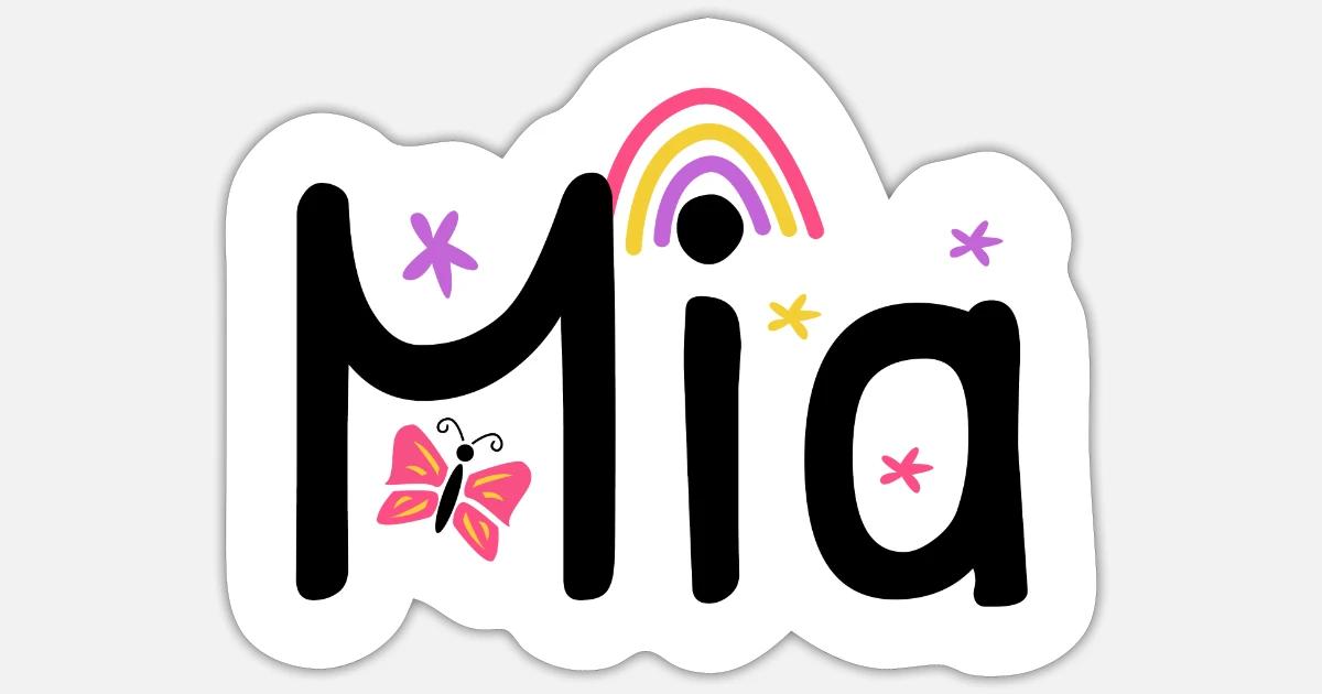 おまとめ購入Miama Mia name cute design' Sticker | Spreadshirt