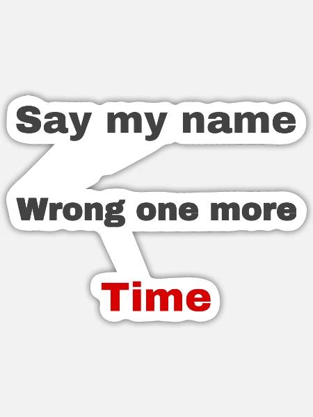 - Sticker - white matte