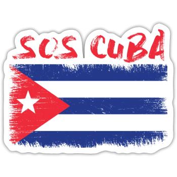 Sos Cuba Soscuba - Sticker - white matte - Front