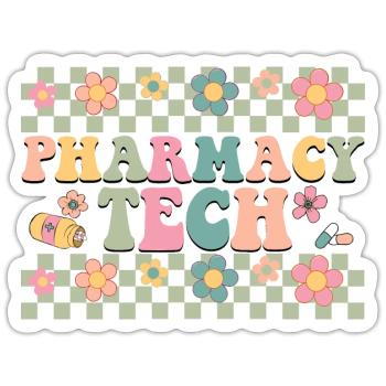 Pharmacy Tech sticker - Sticker - white matte - Front