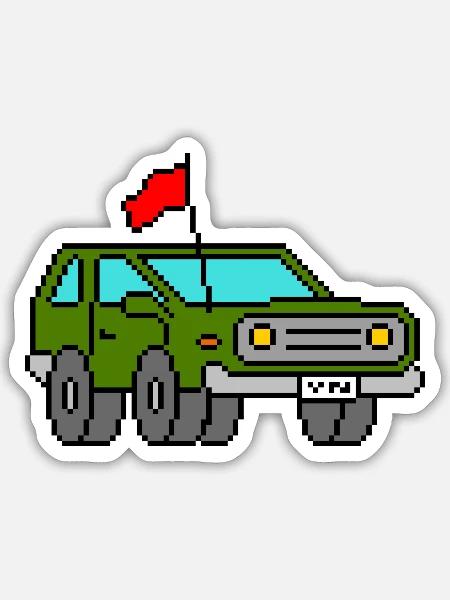 Car - Sticker - white matte