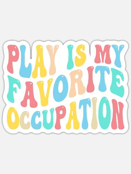 Funny Occupational Therapist - Sticker - white matte