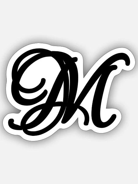 M. the letter love - Sticker - white matte