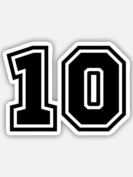 10 - Sticker - white matte
