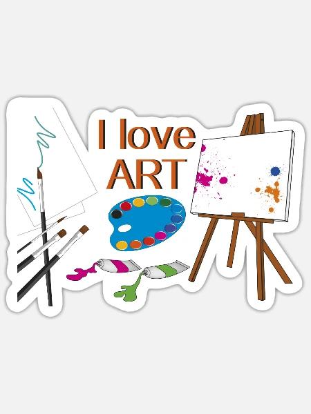 - Sticker - white matte