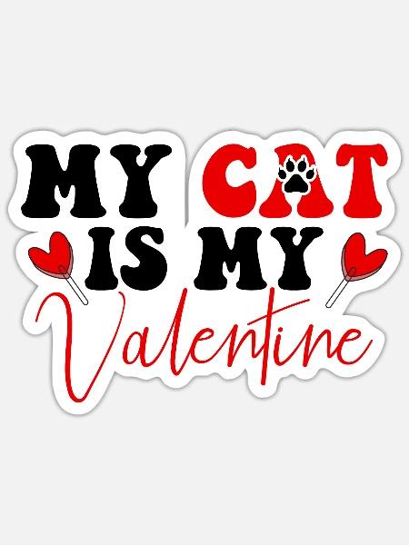 Valentine T-shirt designs - Sticker - white matte
