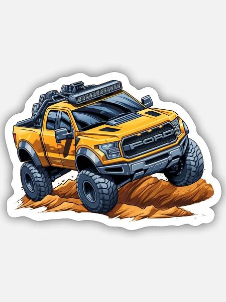 Ford Raptor - Sticker - white matte
