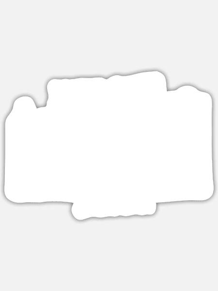 - Sticker - white matte