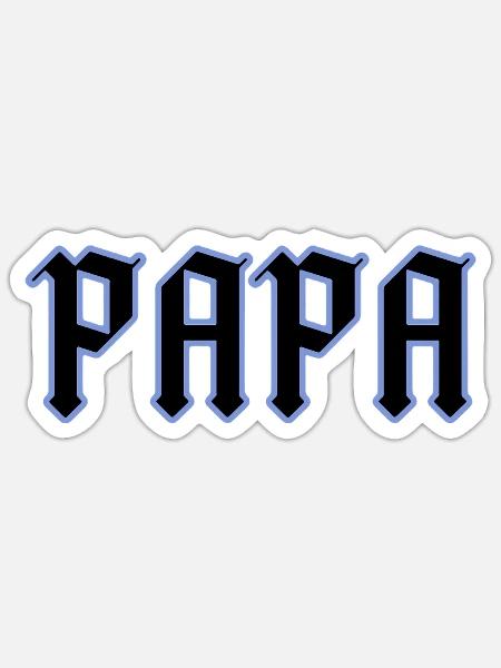 PAPA - Sticker - white matte