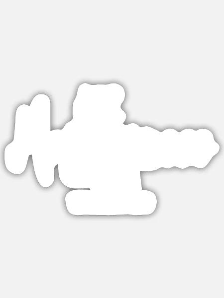 - Sticker - white matte