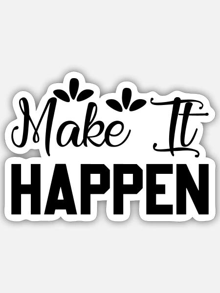 - Sticker - white matte
