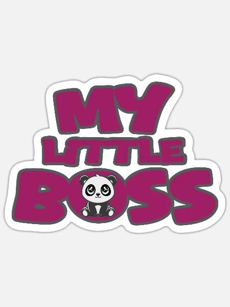My little boss - Sticker - white matte
