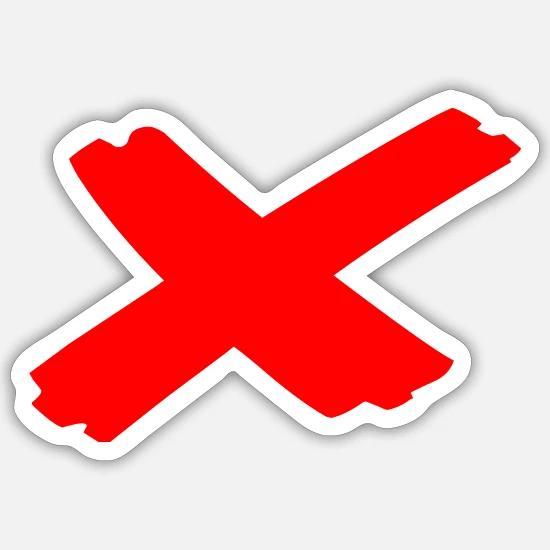 X logo' Sticker | Spreadshirt