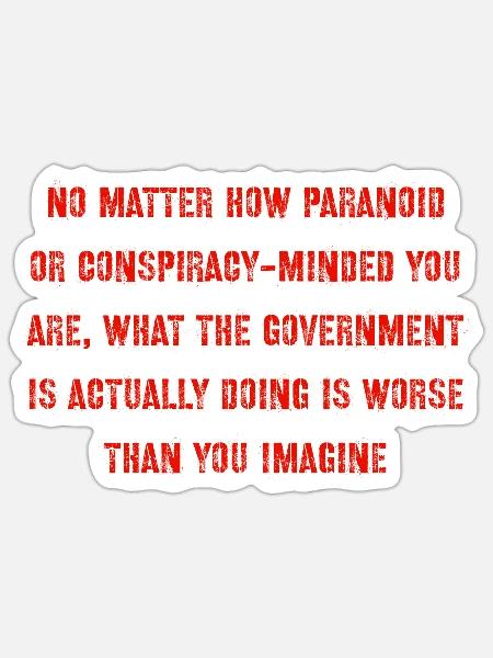 conspiracy Minded - Sticker - white matte