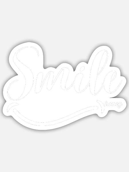  - Sticker - white matte