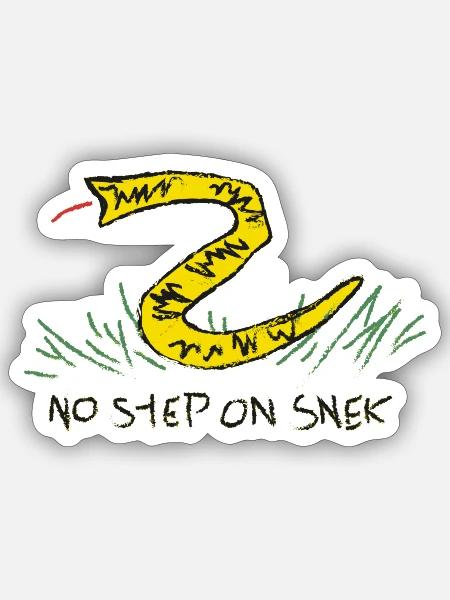 No Step On Snek - Sticker - white matte