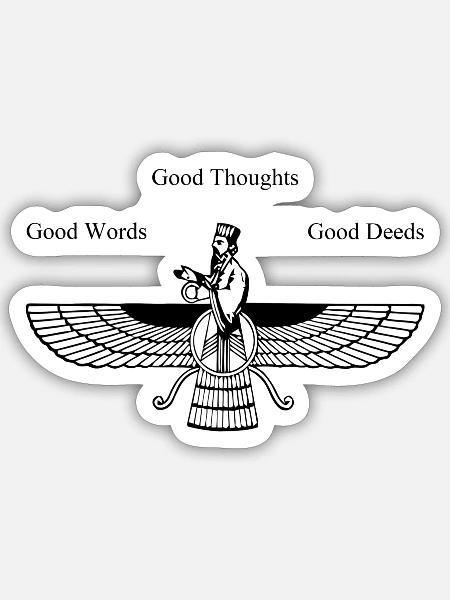 Farvahar Irani - Sticker - white matte