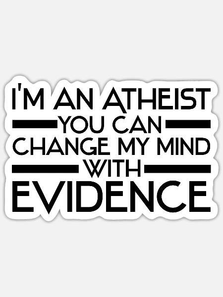 atheism - Sticker - white matte