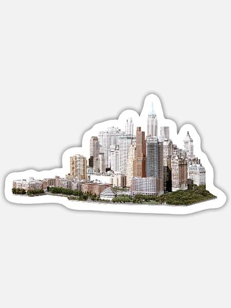 - Sticker - white matte