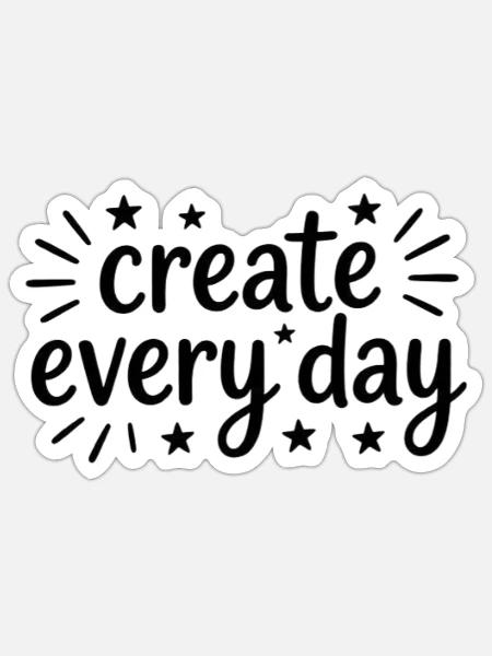 - Sticker - white matte