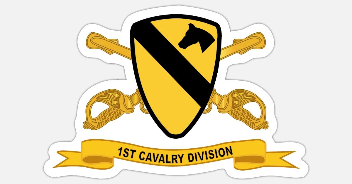 Show Your Pride: 1st Cavalry Division Sticker – First Team Fort Hood Vinyl Decal