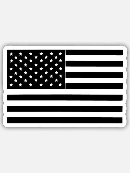 U.S. Flag VECTOR - Sticker - white matte