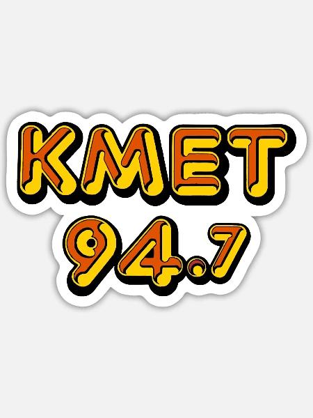 KMET 94.7 - Sticker - white matte