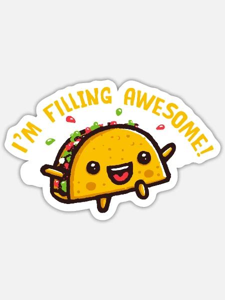 Im Filling Awesome - Sticker - white matte