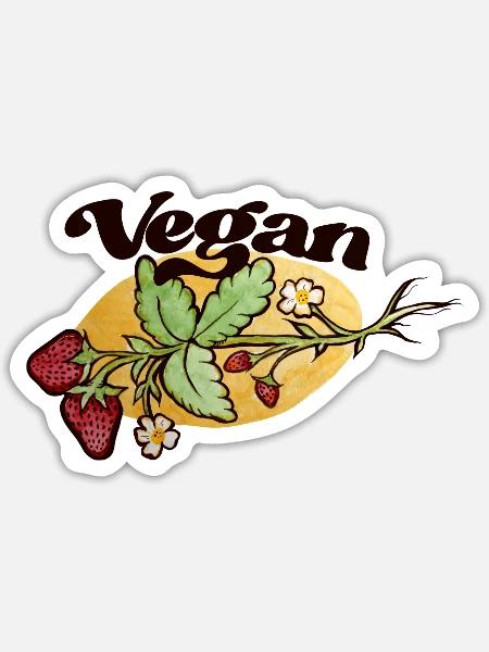 Vegan - Sticker - white matte