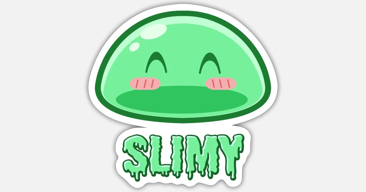 Cute Green Dungeon Slime Monster Weird Anime' Sticker | Spreadshirt