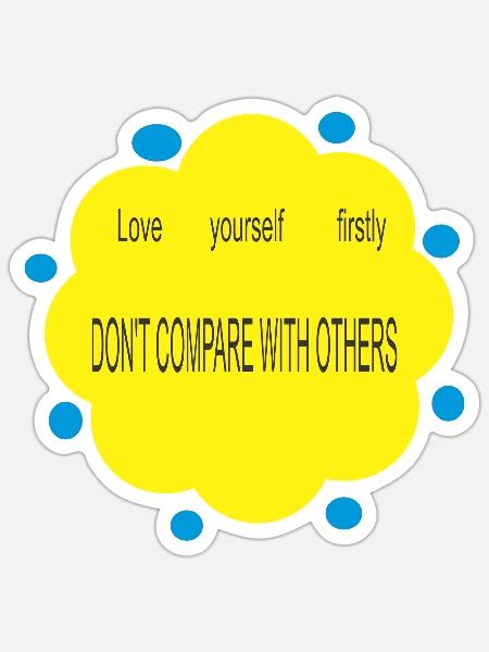 loveyourself design - Sticker - white matte