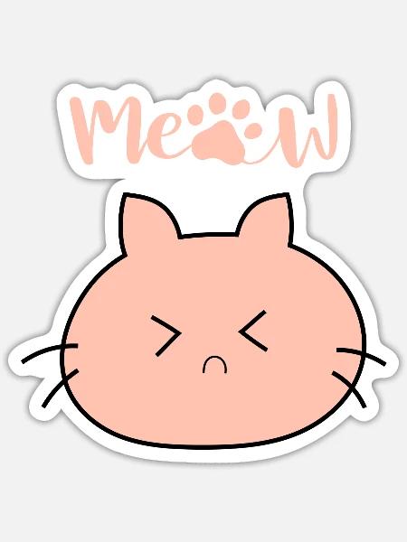 - Sticker - white matte