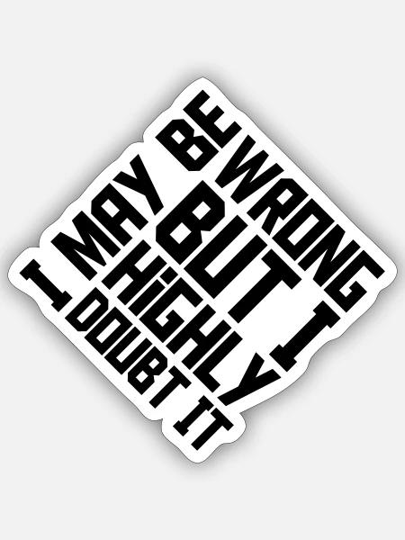  - Sticker - white matte