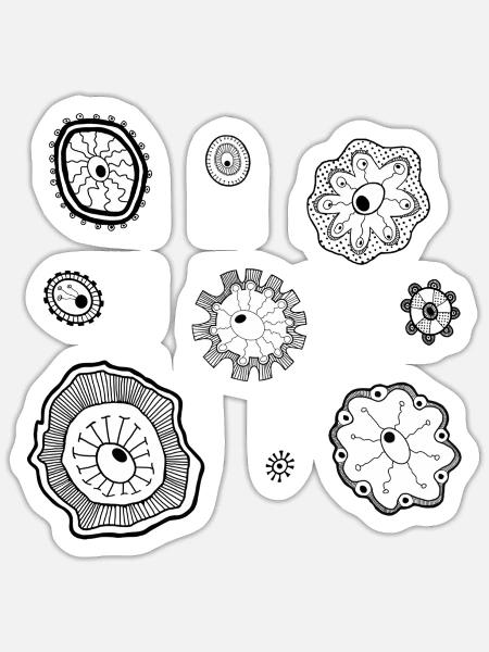 - Sticker - white matte